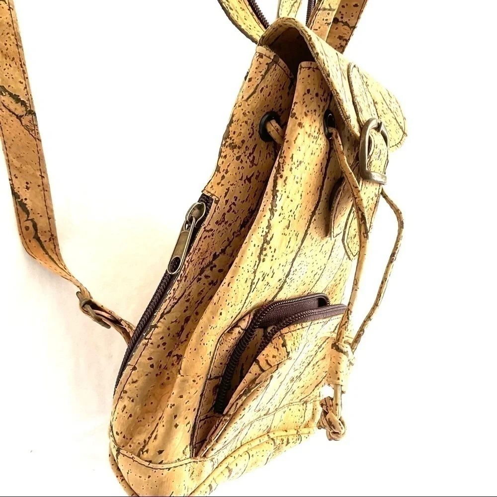 Cork Backpack Small Vegan Leather Backpack 100% Vegan
